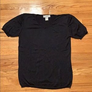 Black silk sweater - size M- Perlita Knit